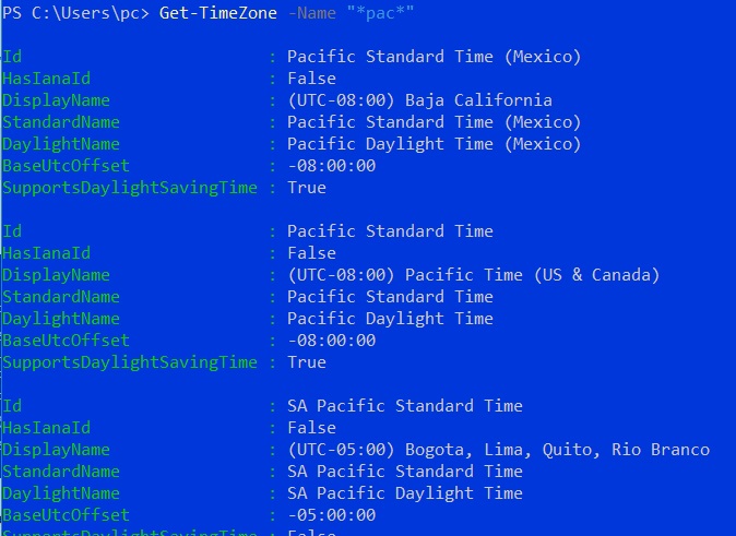 Set Shell Time Zone